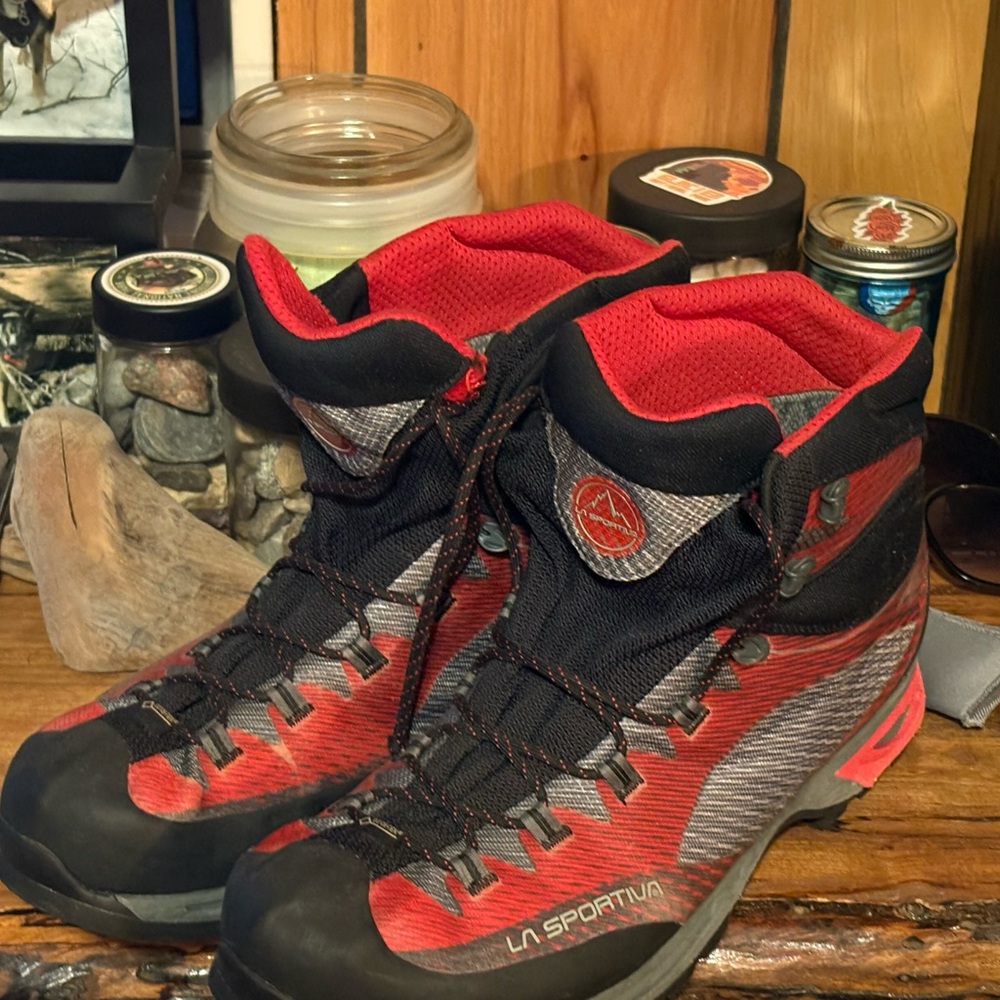 La Sportiva Men's Red and Black Boots